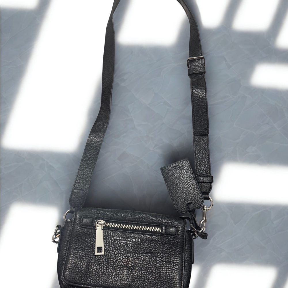 Black Leather Crossbody Bag